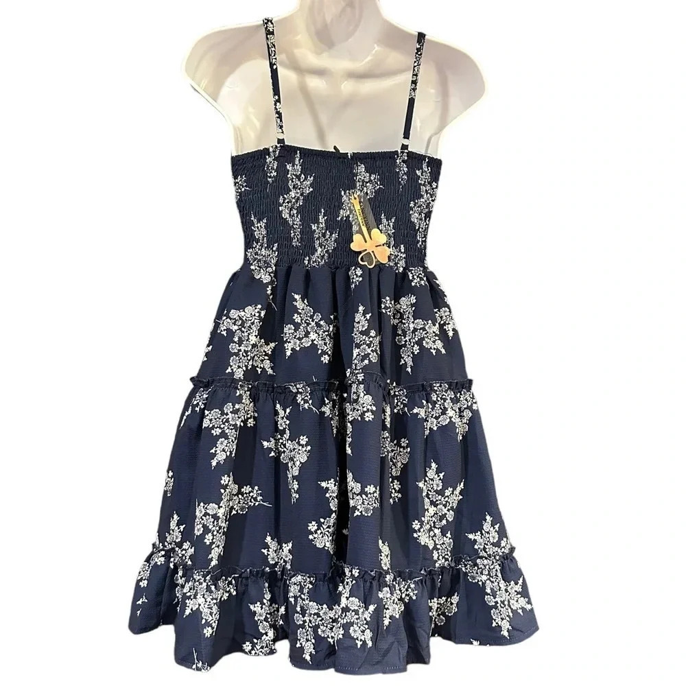 NWT Fancyinn Blue and White Dress - Size Small, Adjustable Straps - Picture 2 of 3